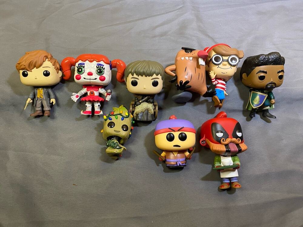 Funko Pop Lot of 9 Loose Vinyl Figures Mix